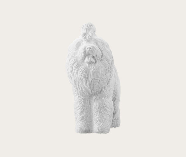 Large dog pet Old English shepherd urn