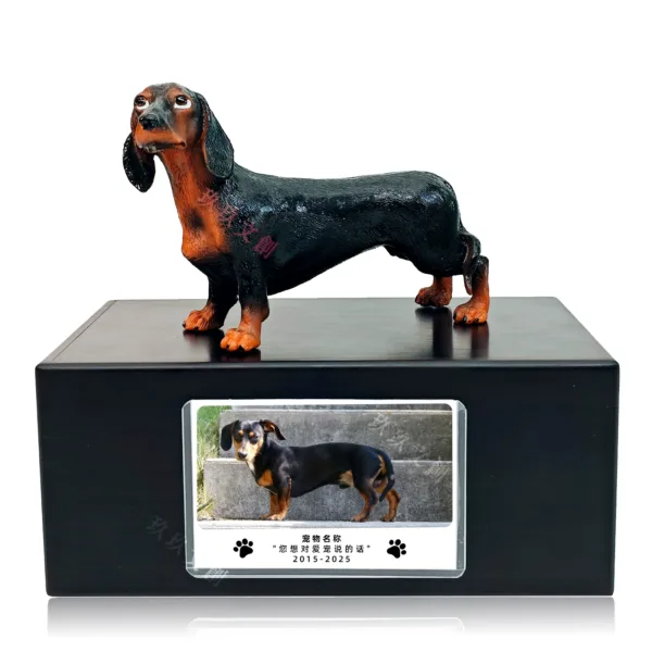 Small Dog Urn With Picture