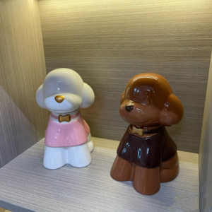 pink small dog urn