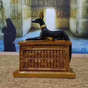 Ancient Egyptian Dog Storage Urn Box