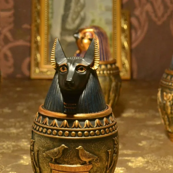 Ancient Egyptian Dog Storage Urn Box