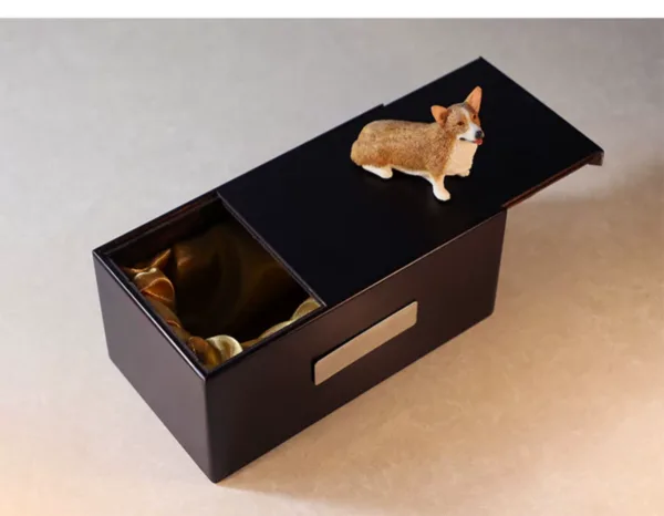High-Quality Dog Sculpture Urn